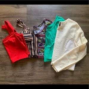 Lot of crop tops